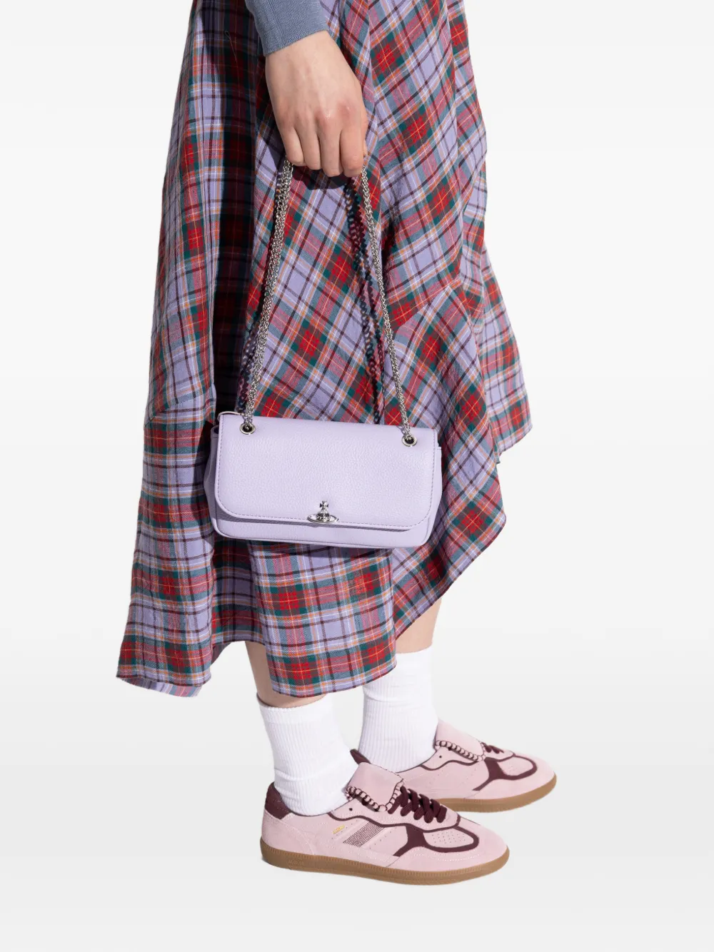 Vivienne Westwood Orb-plaque shoulder bag - Paars