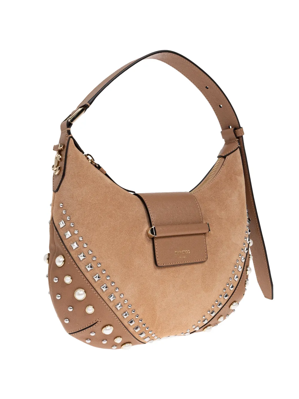 Jimmy Choo studded shoulder bag - Toni neutri