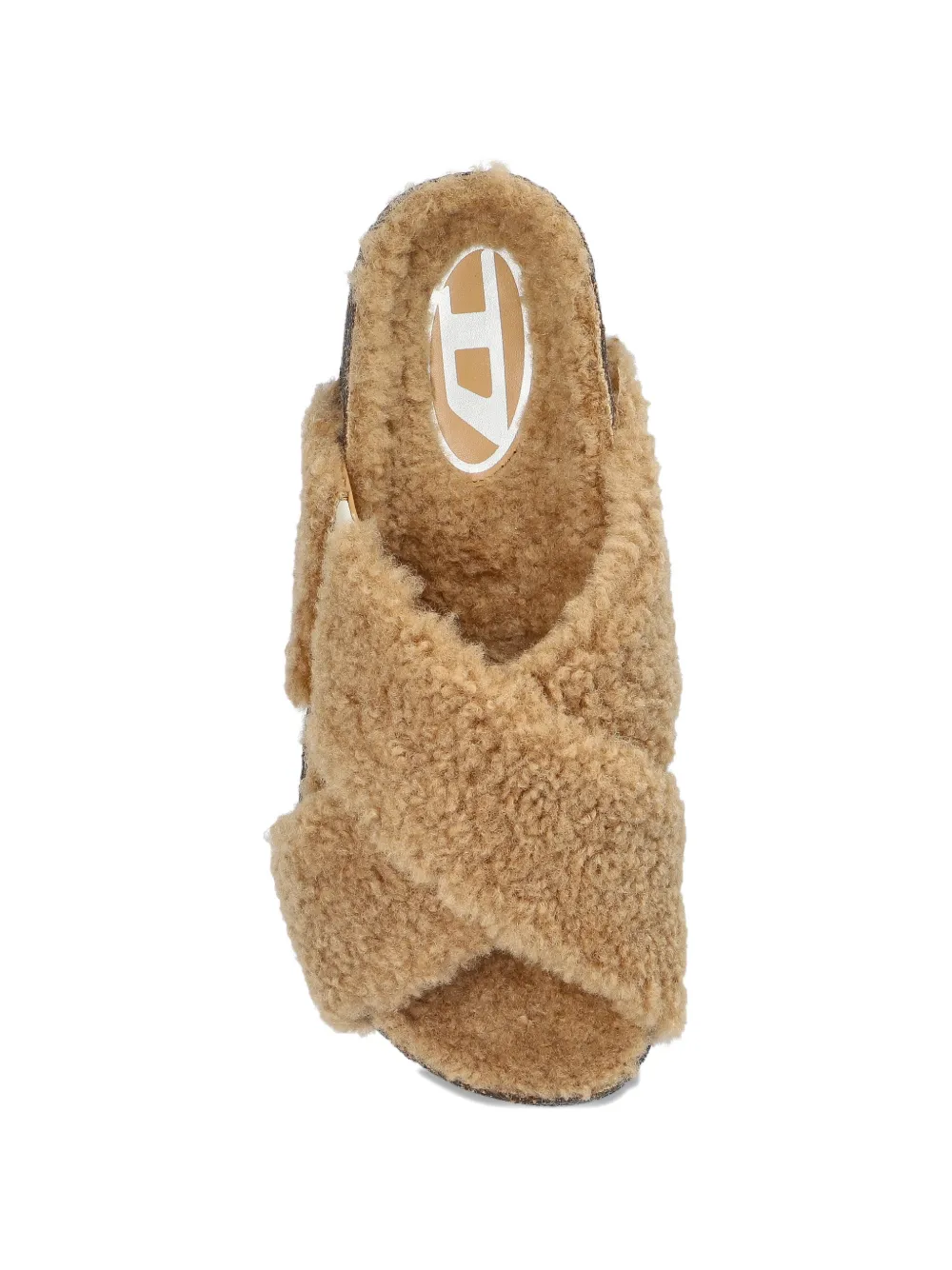 Diesel D-Woodstock sandalen met gekruiste bandjes Beige