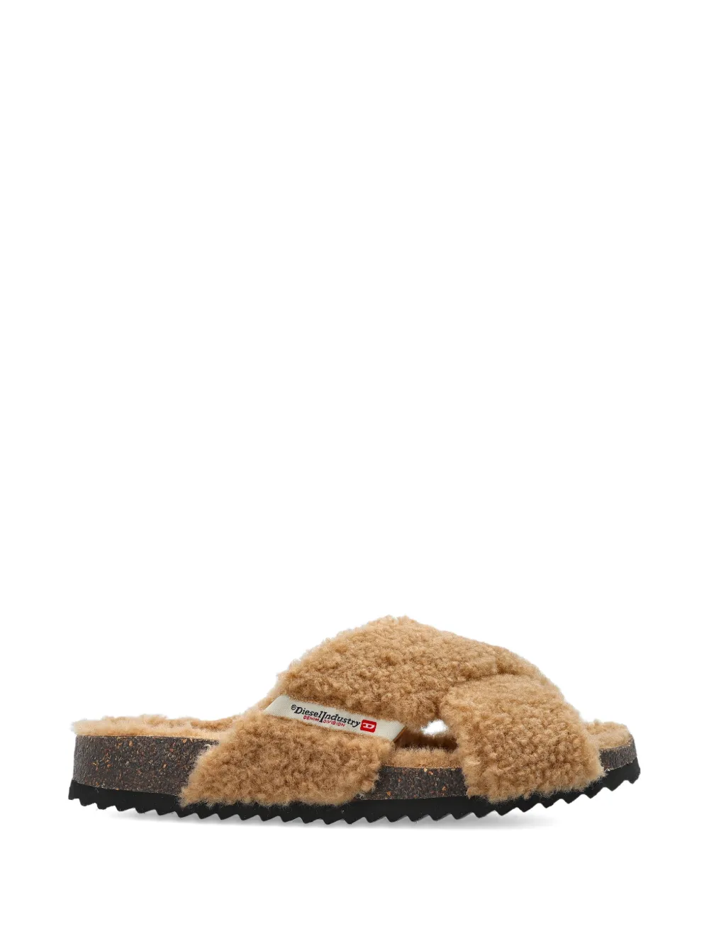 Diesel D-Woodstock sandalen met gekruiste bandjes Beige