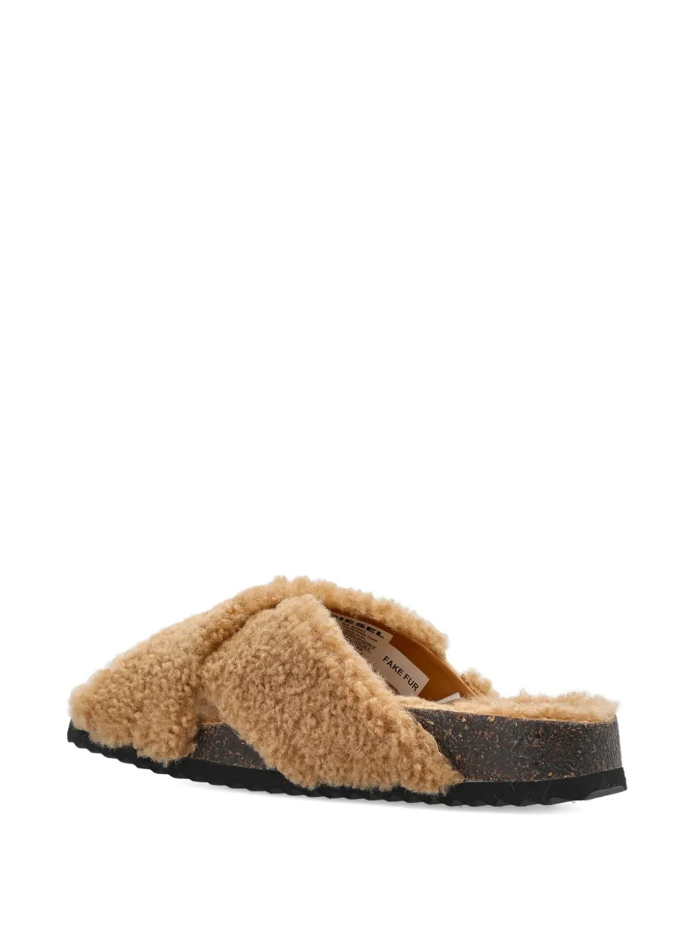 Diesel D-Woodstock sandalen met gekruiste bandjes Beige