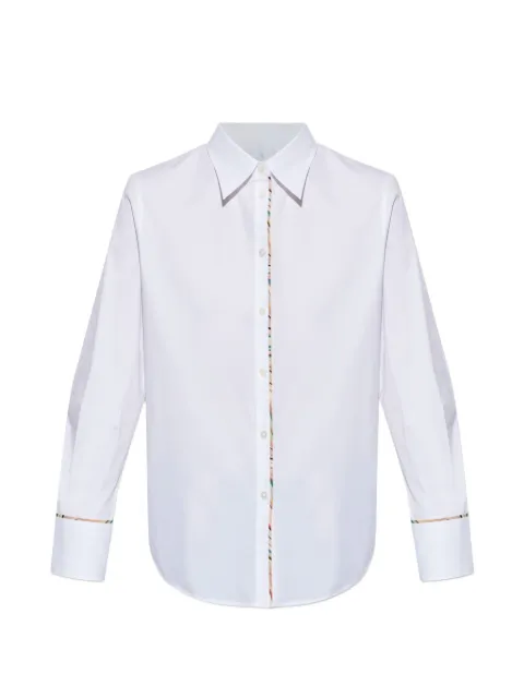 PS Paul Smith camisa con ribete de rayas y botones