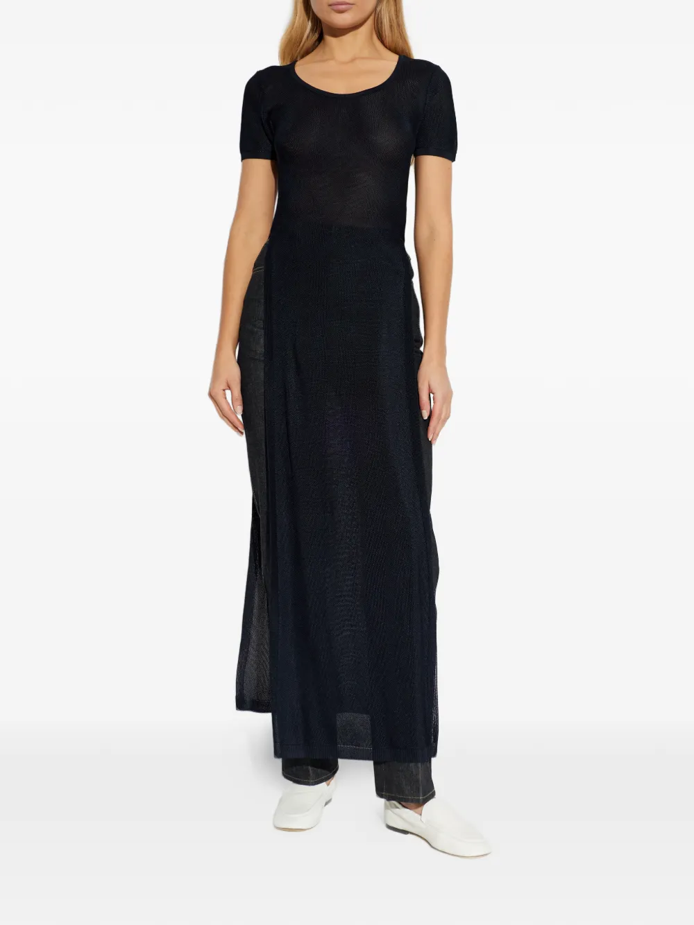  Lemaire Side-slit T-shirt - Black 