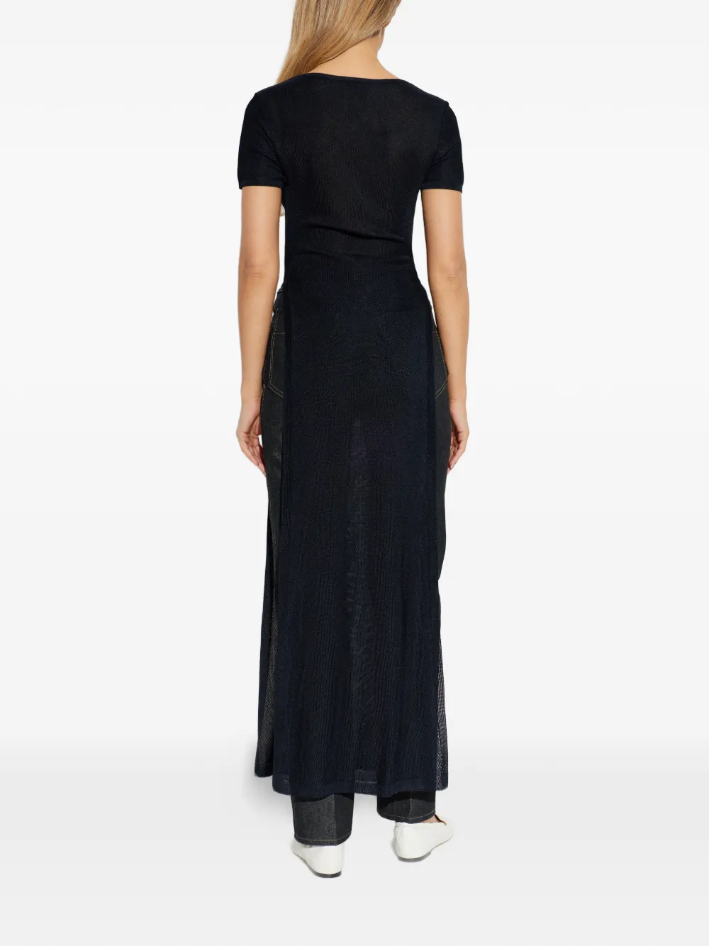 LEMAIRE T-shirt met zijsplit Blauw