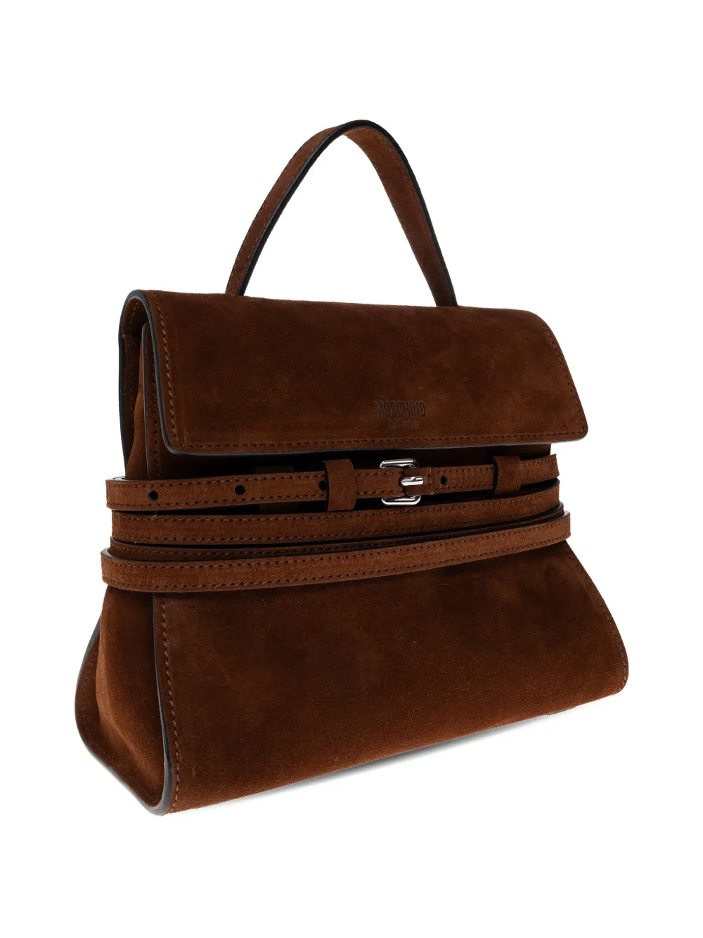 Moschino Shopper met gespbandje en handgreep Bruin
