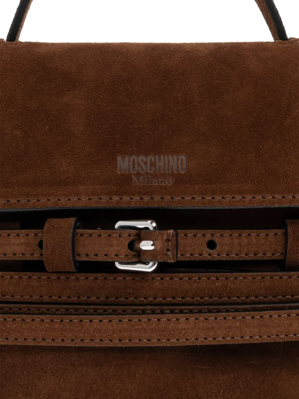 buckle-strap top-handle tote bag