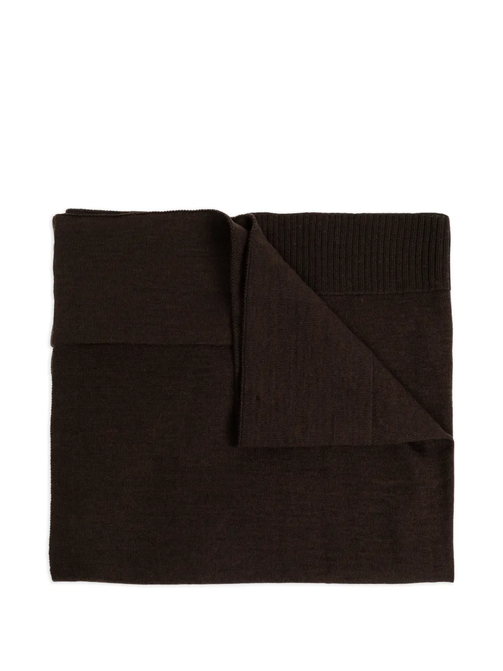 LEMAIRE ribbed scarf - Marrone