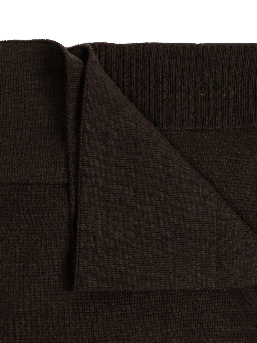  Lemaire Trompe-l œil Wool Scarf - Brown 