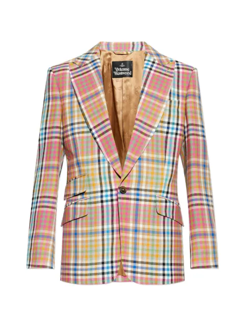 Vivienne Westwood checked pocket blazer
