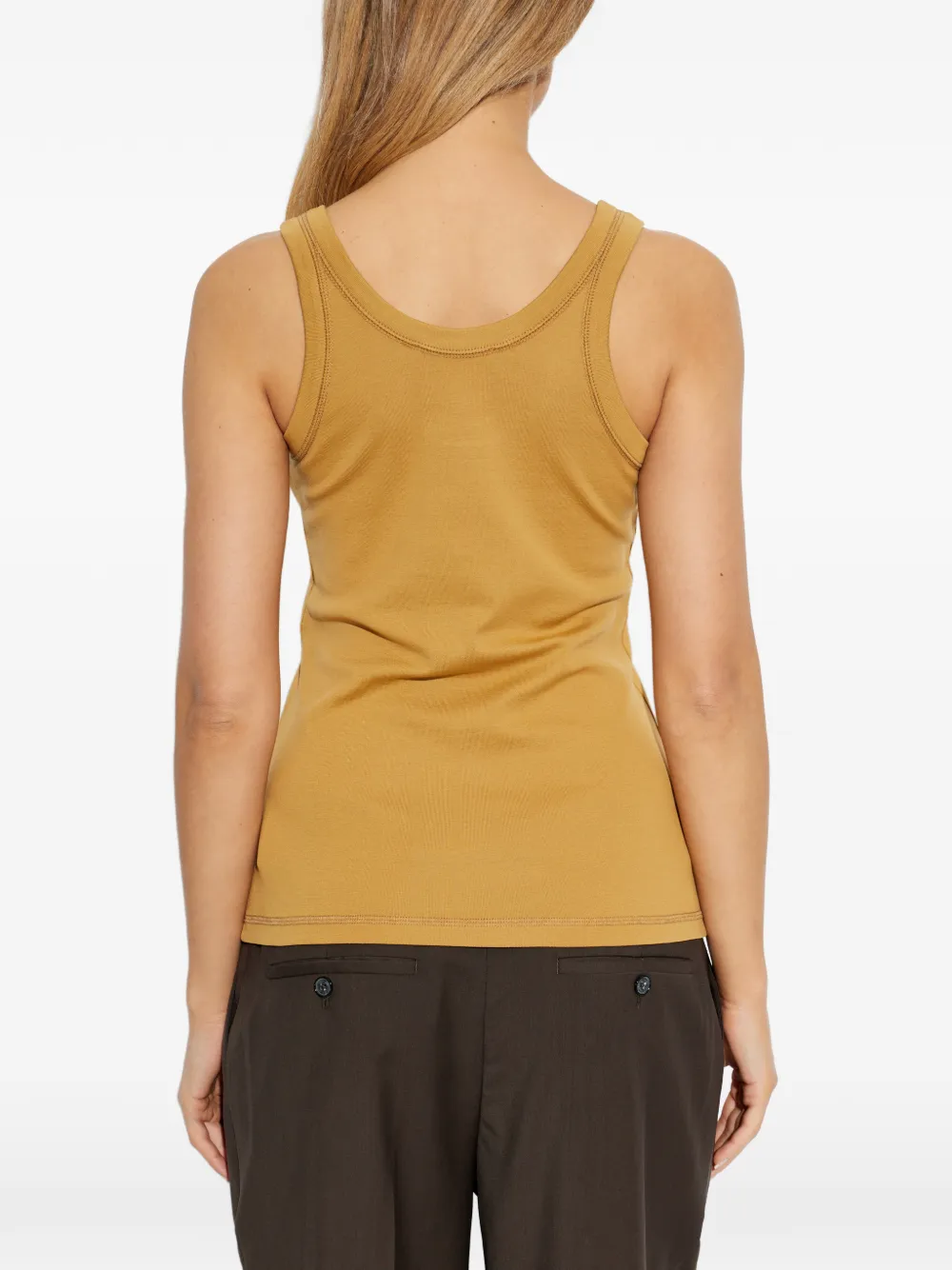 LEMAIRE Rib Tank mouwloze tanktop Geel
