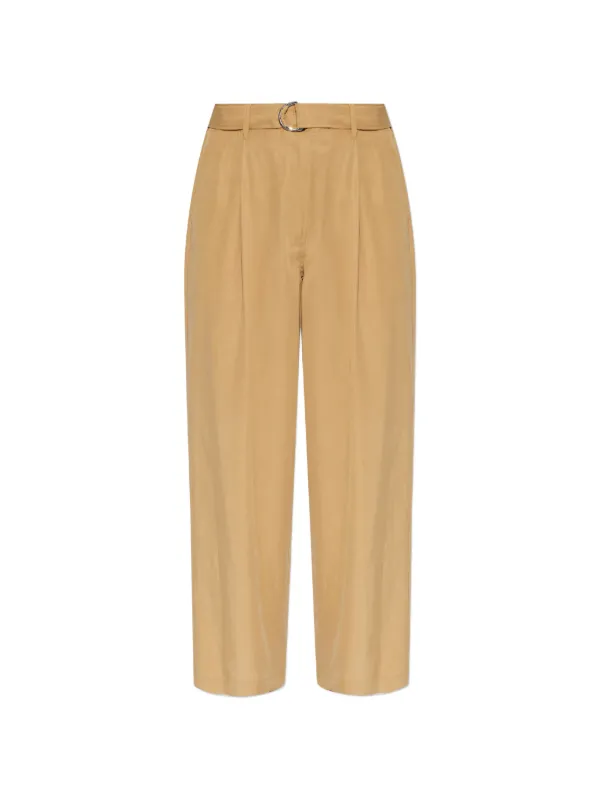 Paul Smith Belted Pleated Trousers in Neutrals