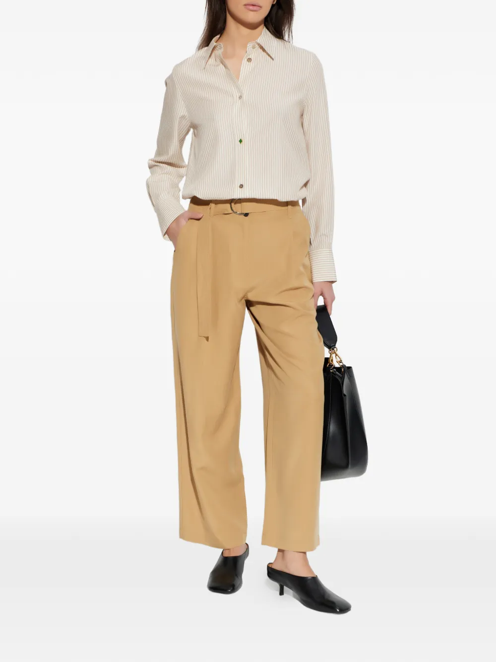 Paul Smith belted pleated trousers - Beige