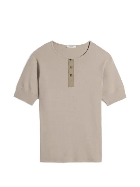 LEMAIRE half-button short-sleeve T-shirt