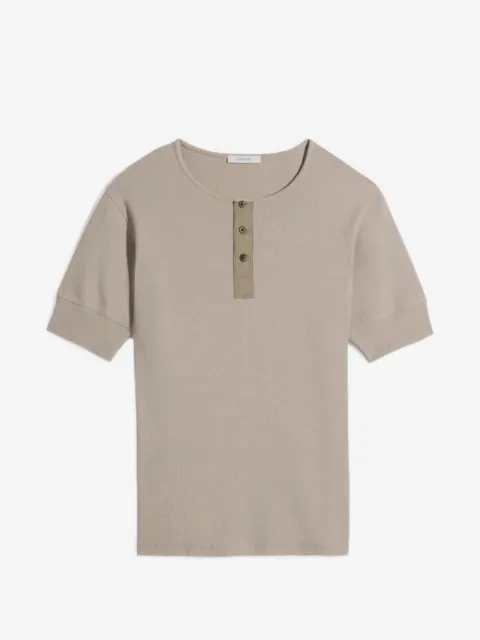 LEMAIRE half-button short-sleeve T-shirt