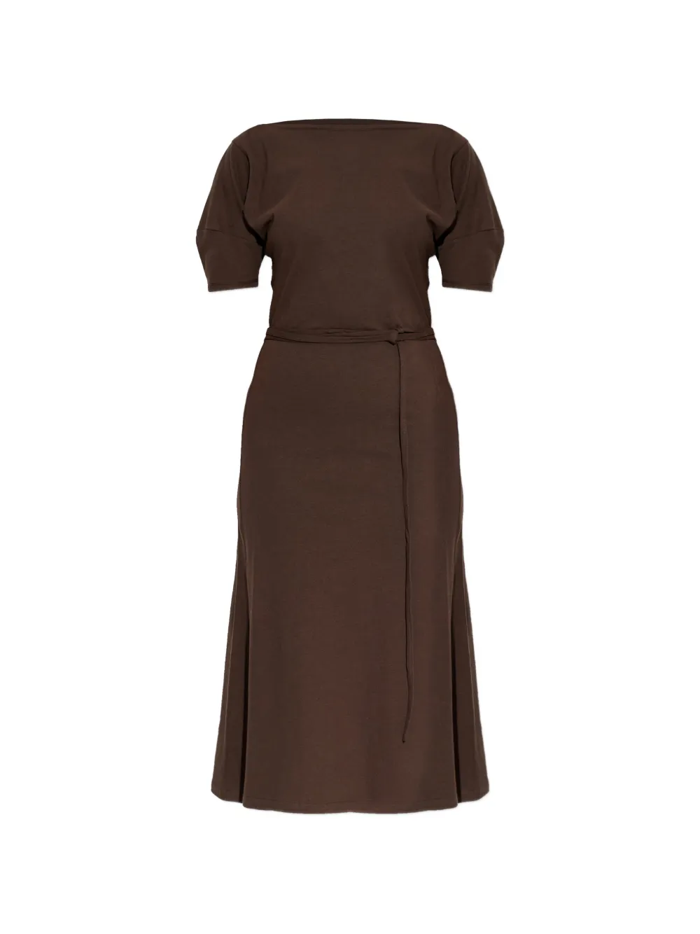 LEMAIRE tied-waist midi dress - Marrone