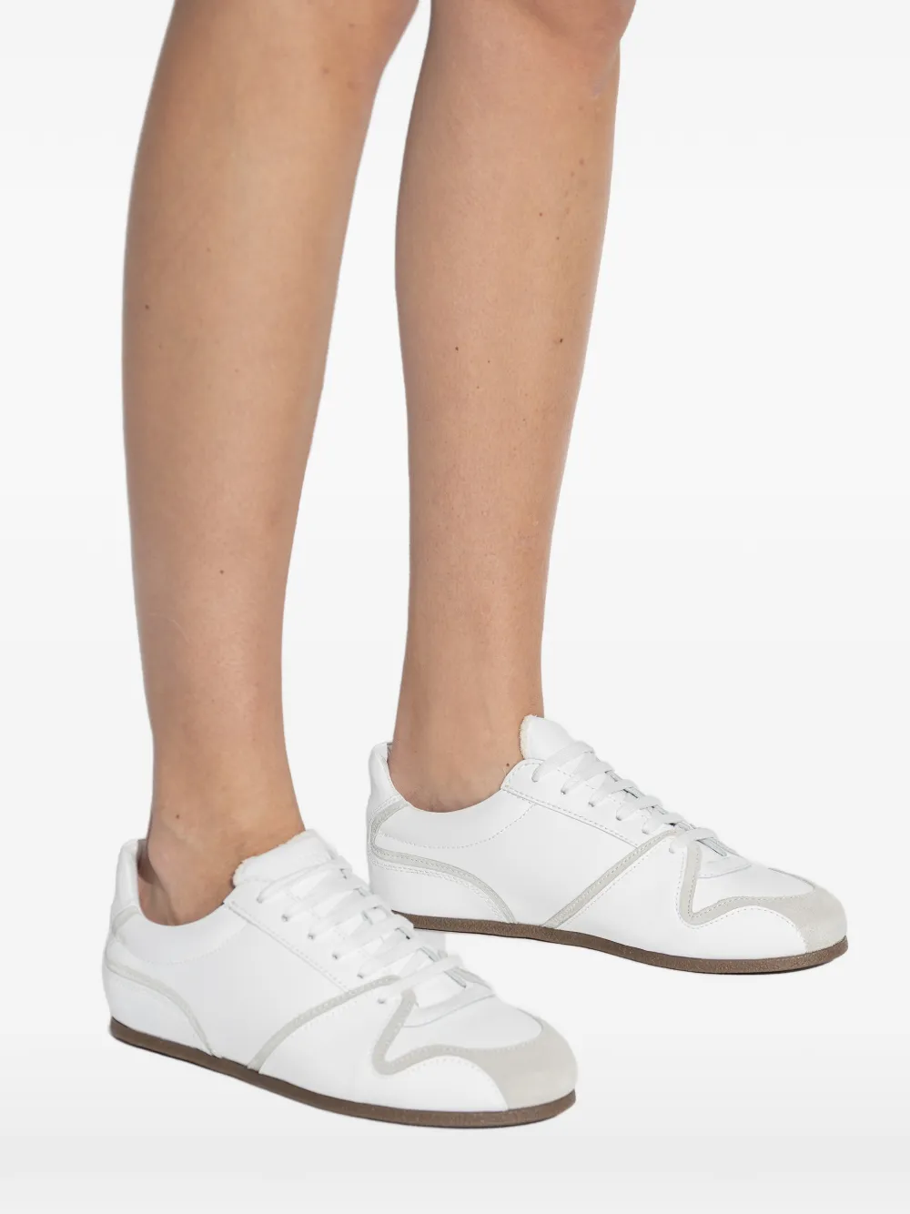 Moschino Leren sneakers Wit