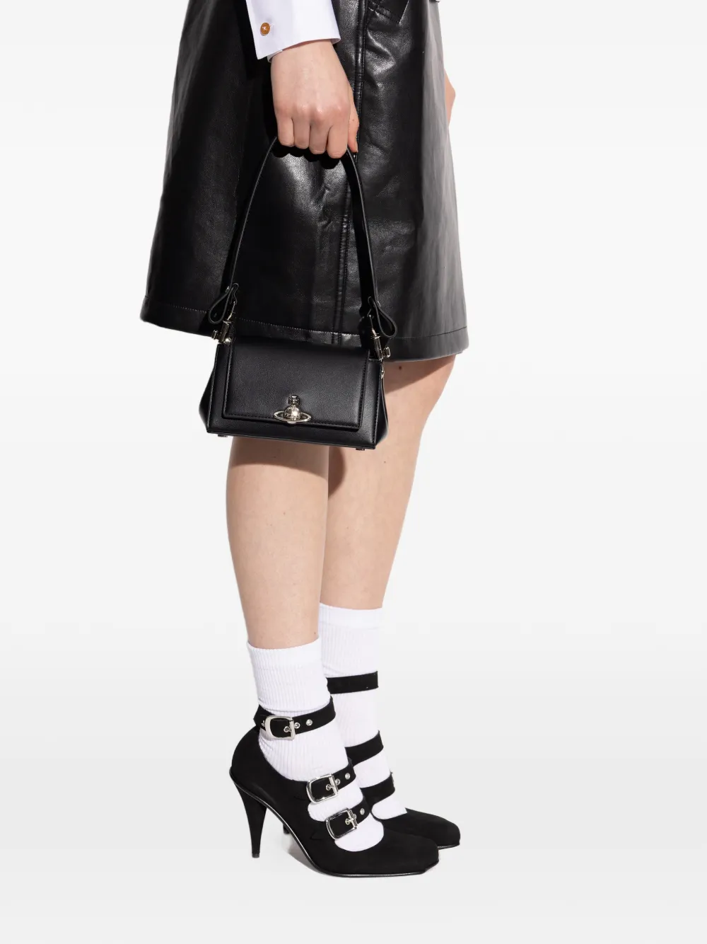 Vivienne Westwood small Hazel tote bag - Zwart