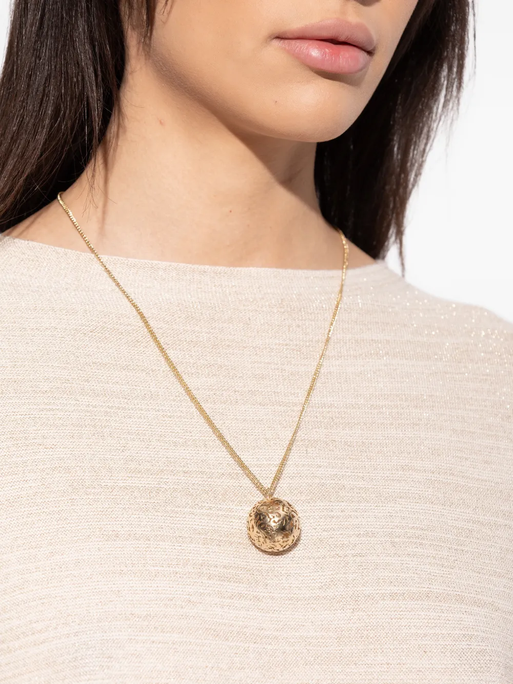 Jimmy Choo sphere-pendant necklace - Goud