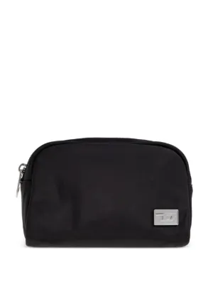 Agnès b. logo-embroidered Zip Pouch | Black | FARFETCH CA
