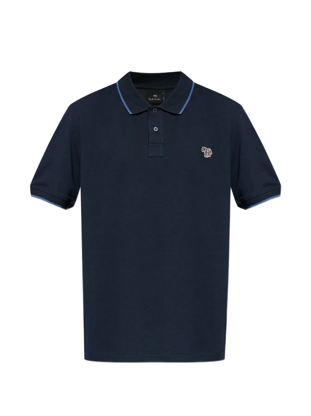 PS Paul Smith zebra-logo short-sleeve polo shirt - Blu