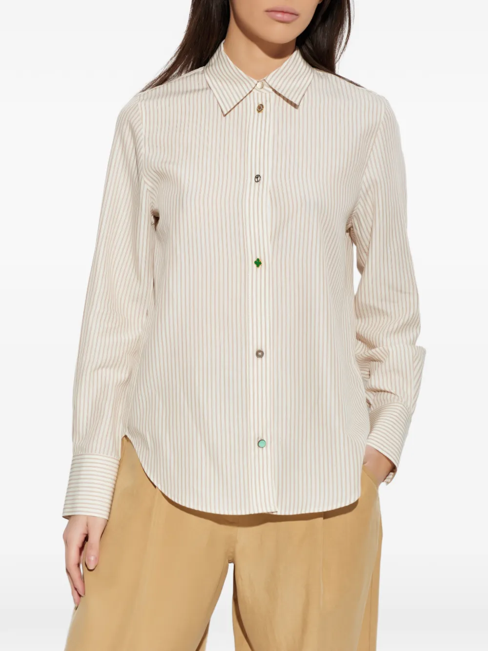  Ps Paul Smith Striped Shirt - Neutrals 