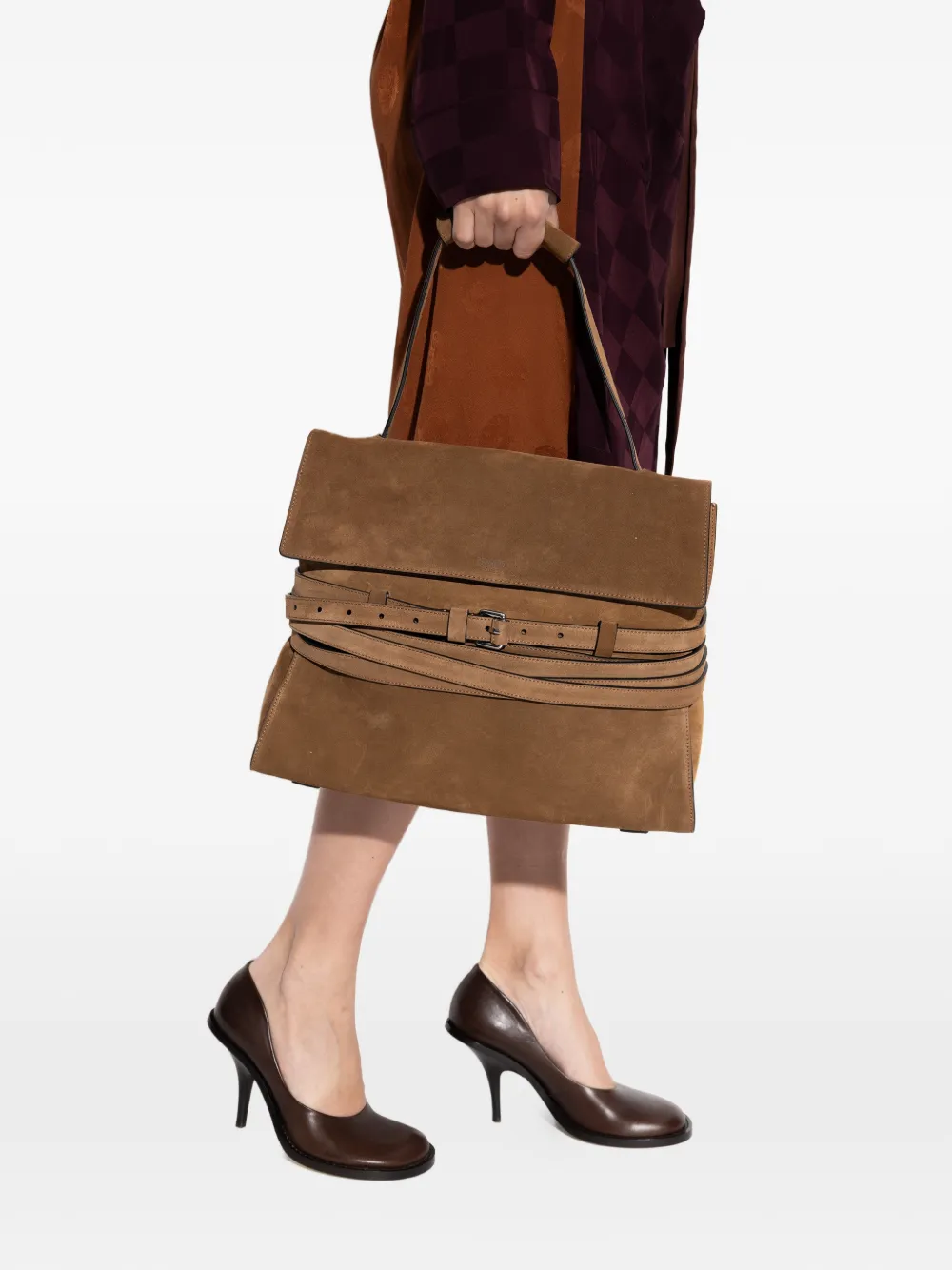 Moschino Shopper met handgreep Bruin