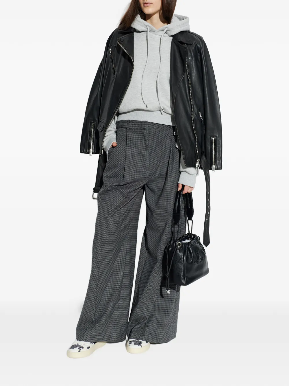 Vivienne Westwood Orb-embroidered hoodie - Grijs