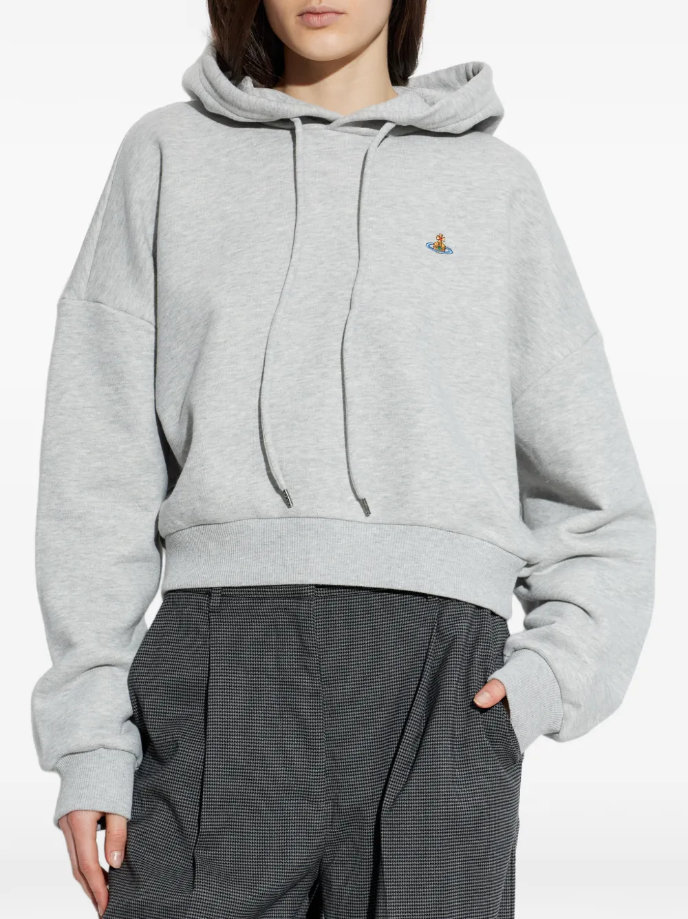 Vivienne Westwood Orb-embroidered Hoodie | Grey | FARFETCH ID