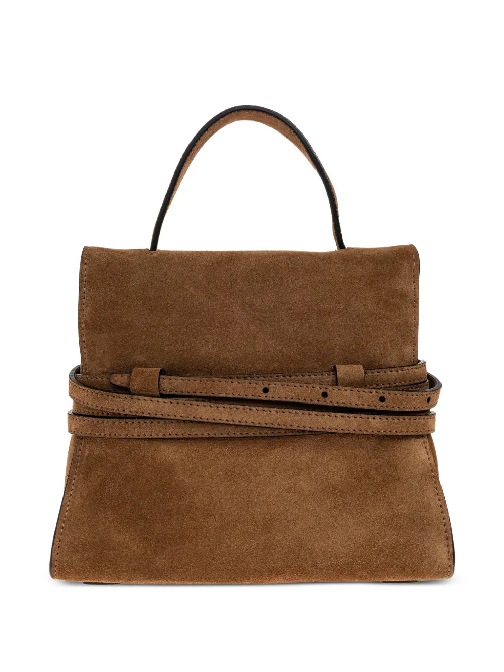 Moschino Shopper met handgreep en gesp Bruin