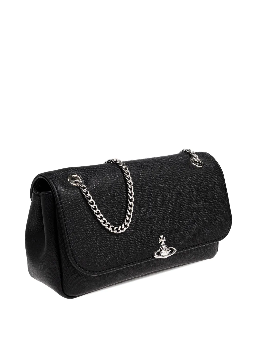 Orb-plaque shoulder bag
