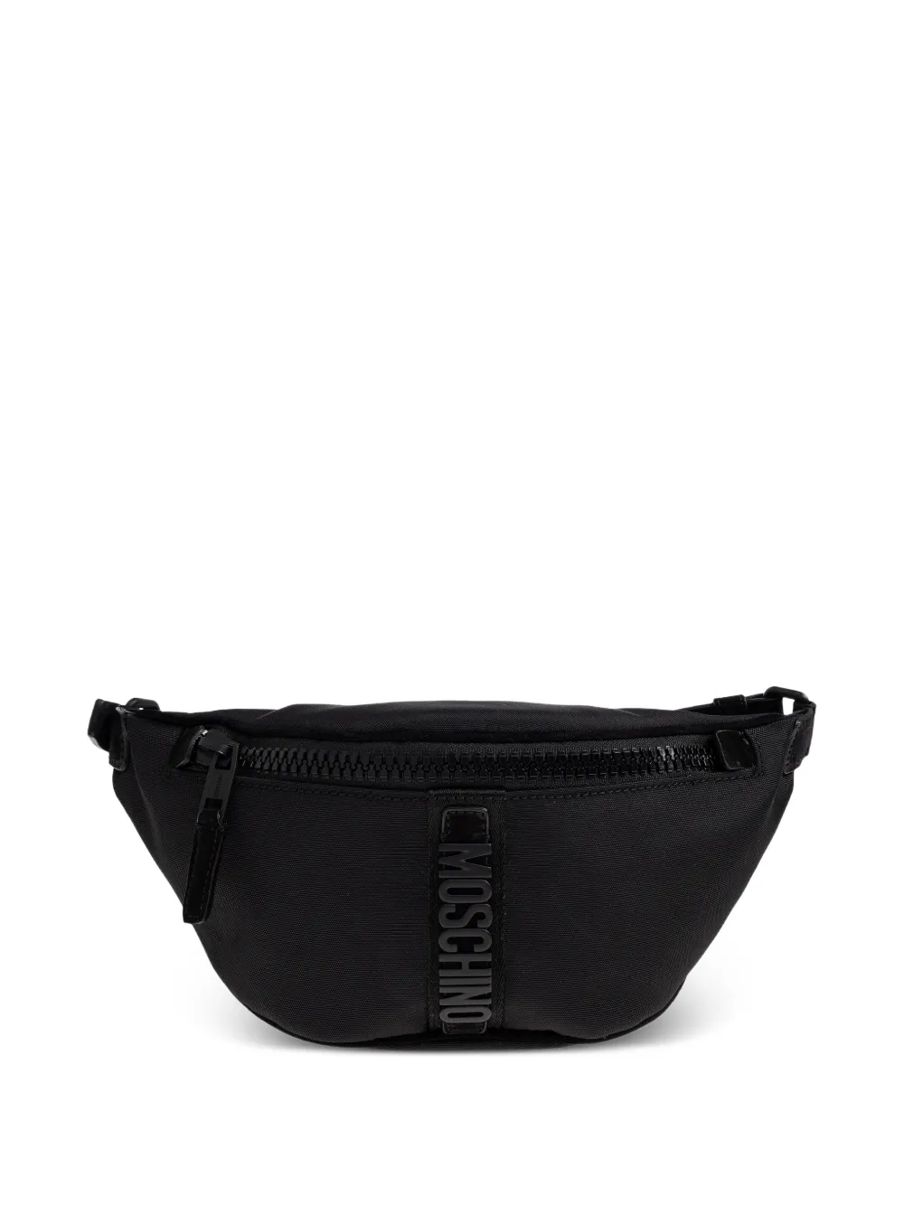 Moschino logo zip belt bag - Nero