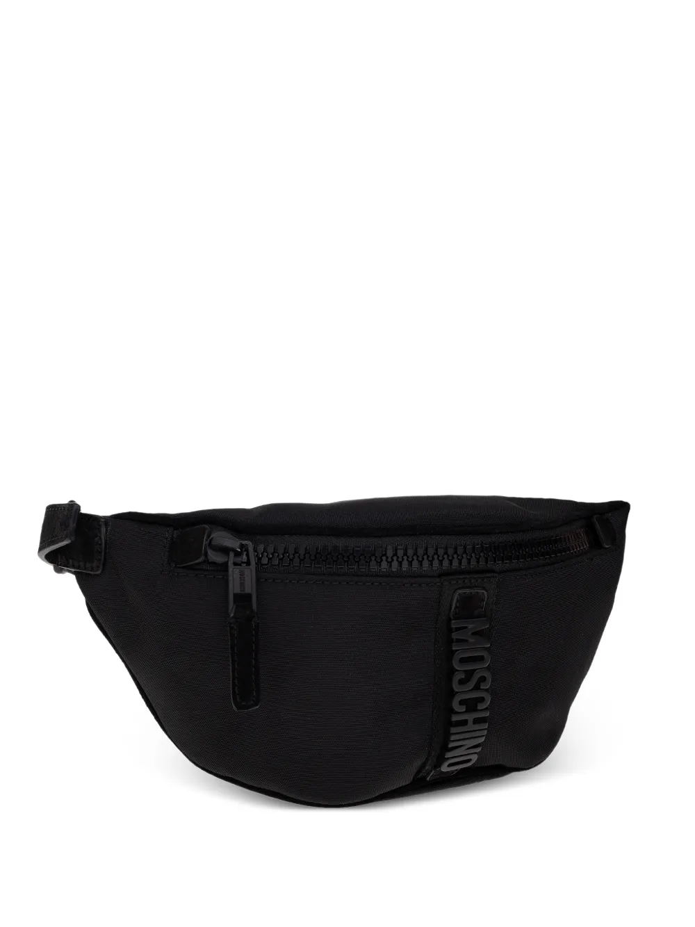 Moschino Heuptas met rits en logo Zwart