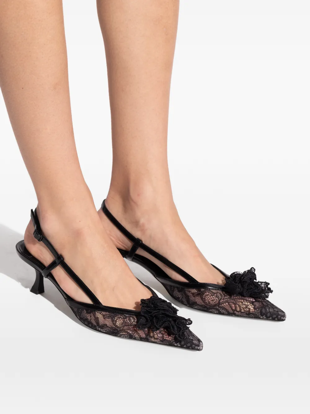 Jimmy Choo Mimmi スリングバック パンプス | ブラック | FARFETCH JP