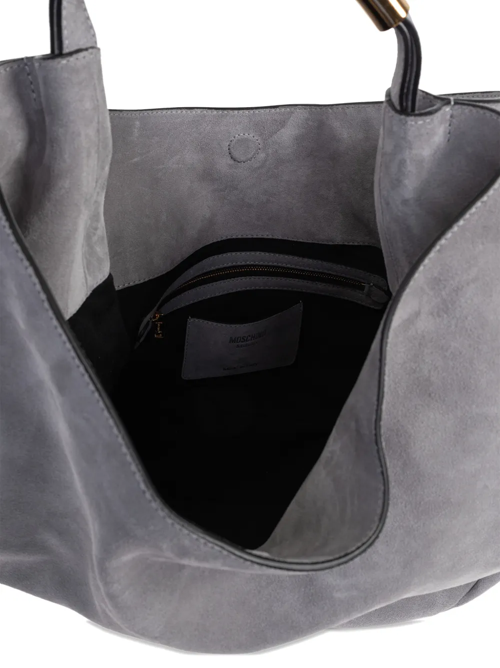 Moschino Handle Me schoudertas met handvat Grijs