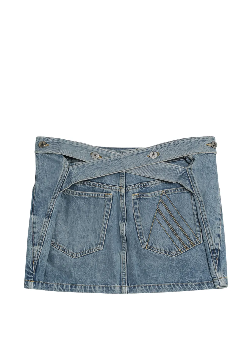 The Attico Denim mini-rok Blauw