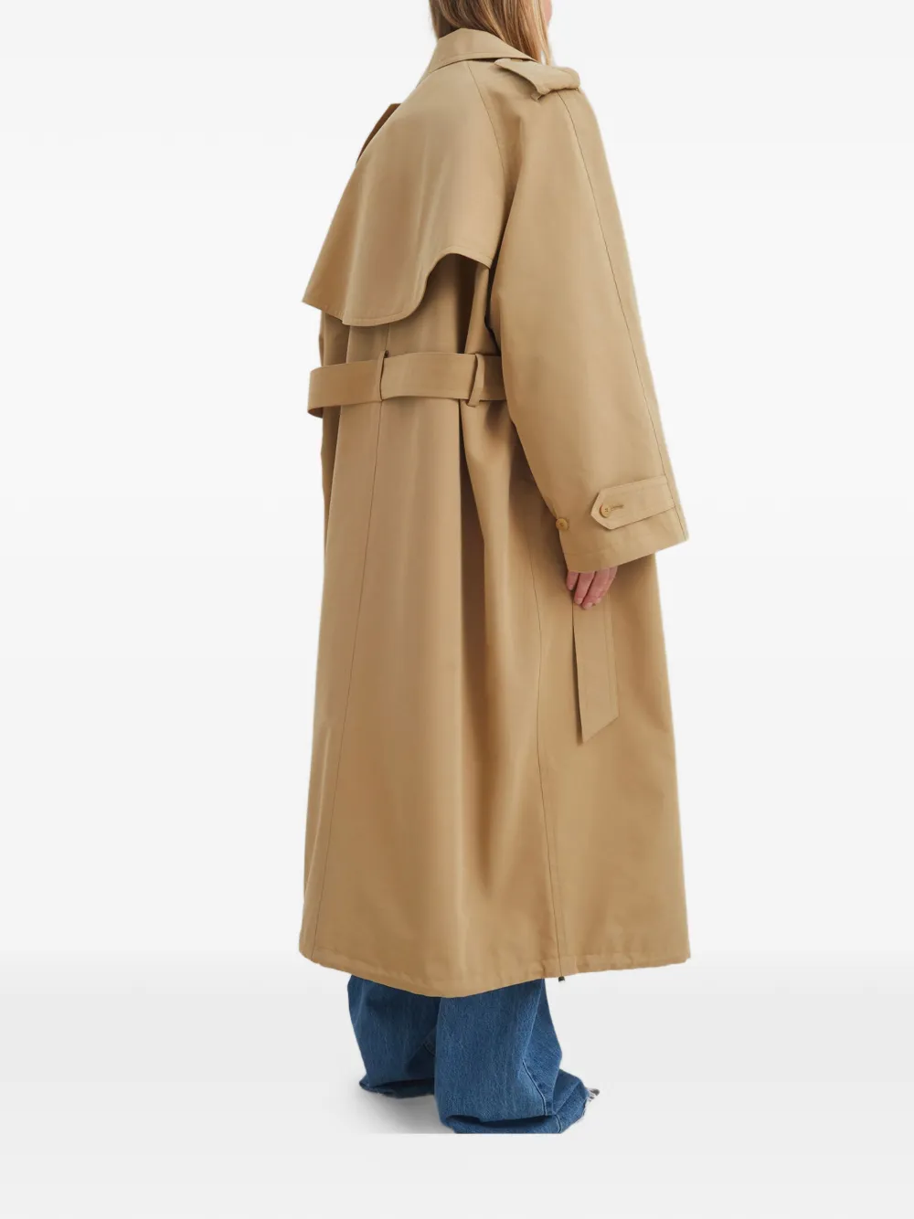  The Frankie Shop Buttoned Belted Coat - Neutrals 
