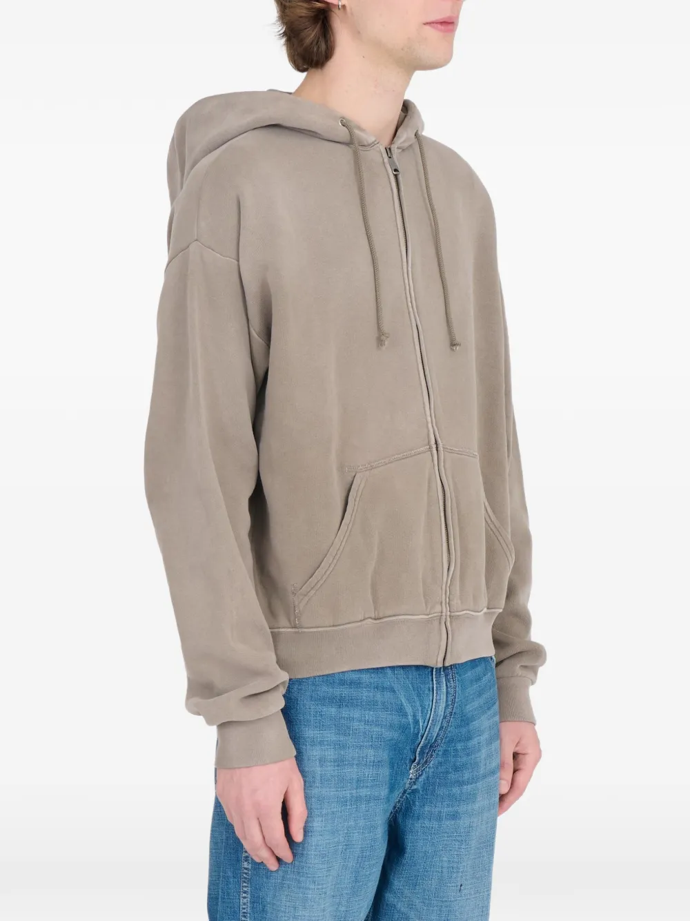 Maison Margiela Hoodie met rits Groen