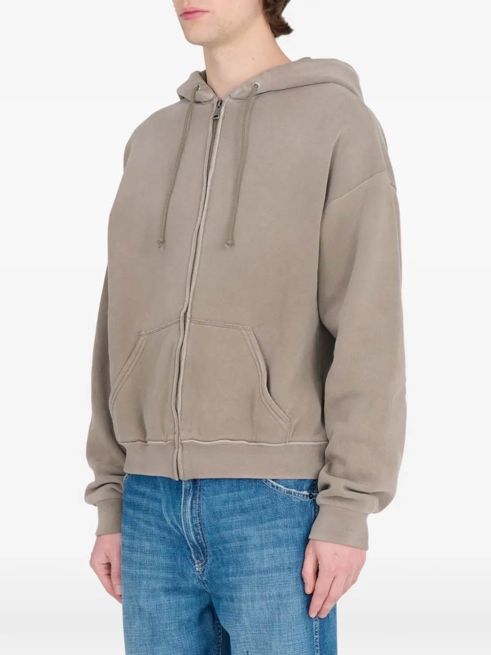 Maison Margiela Hoodie met rits Groen