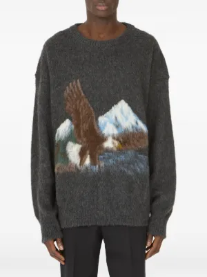 Maison Margiela intarsia-design Sweater | Grey | FARFETCH