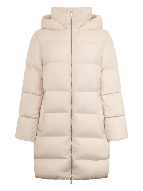 Peserico hooded quilted coat