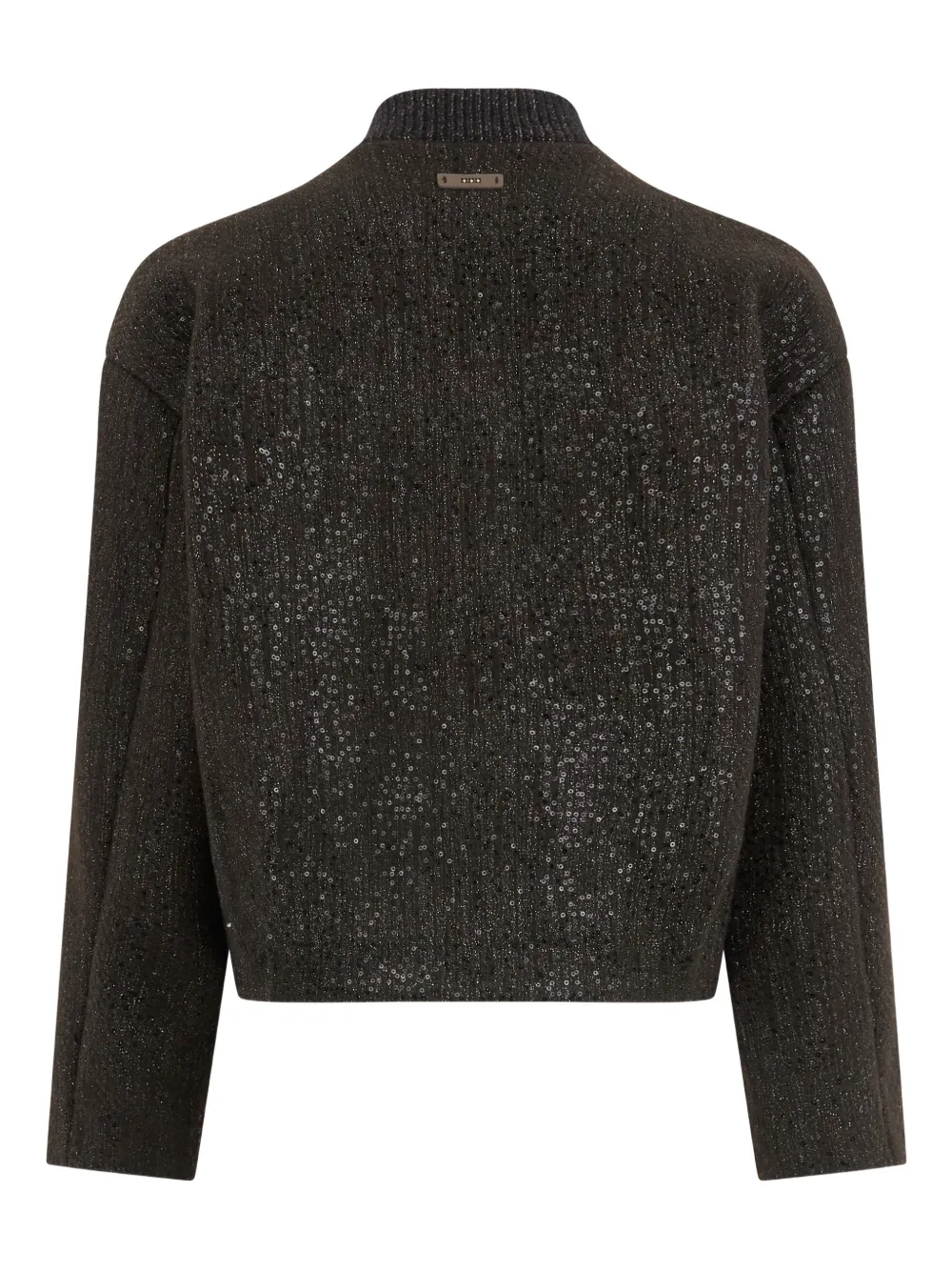  Peserico Sequin-embellished Zip Jacket - Brown 