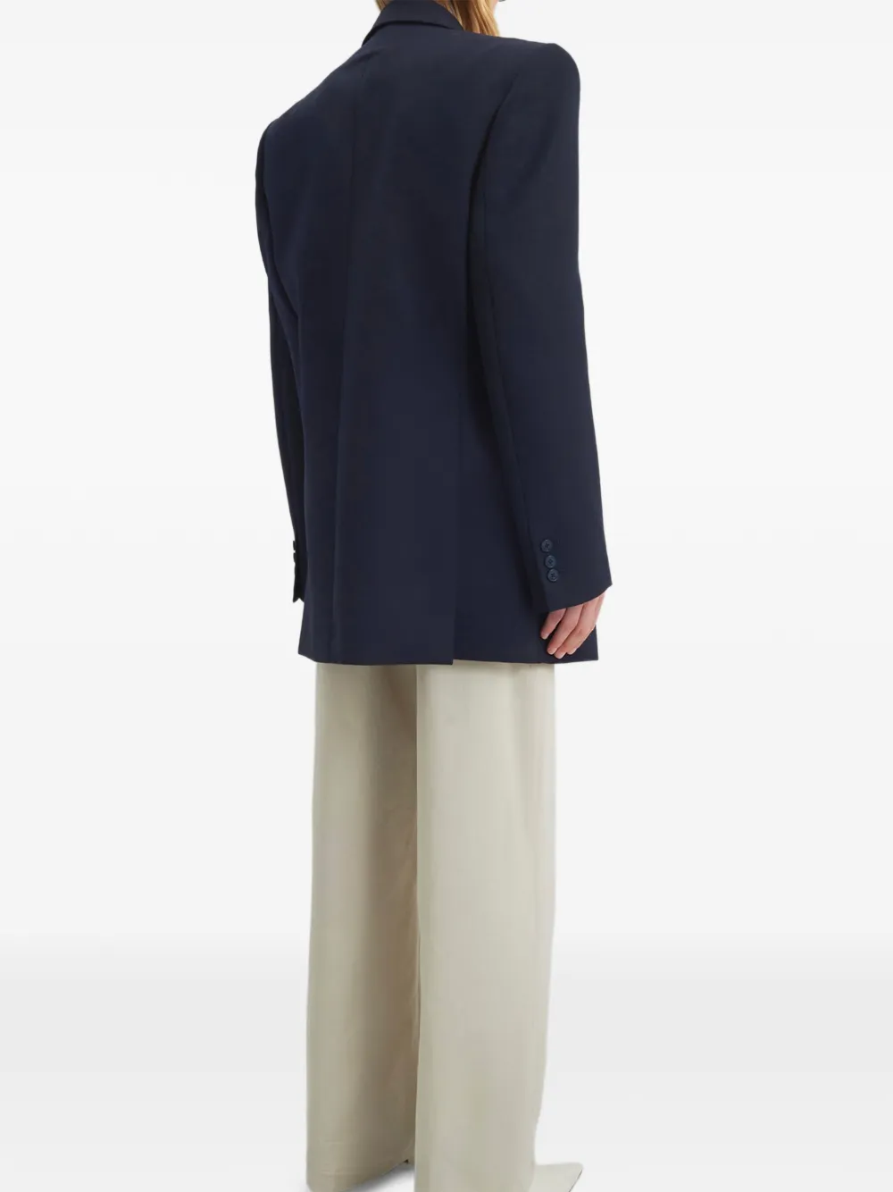 The Frankie Shop Blazer met dubbele rij knopen Blauw