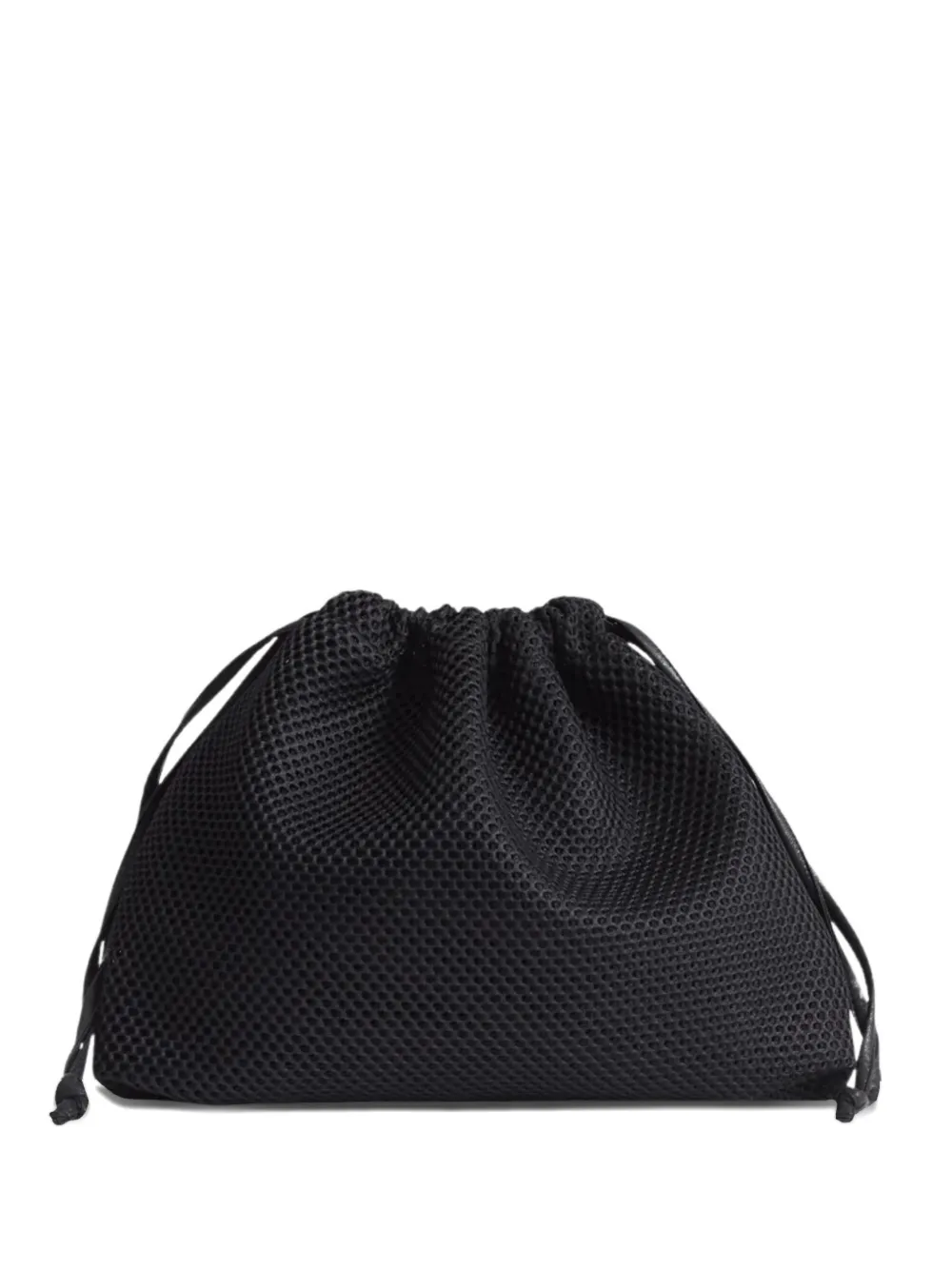 The Frankie Shop small Morgan mesh-drawstring pouch - Nero