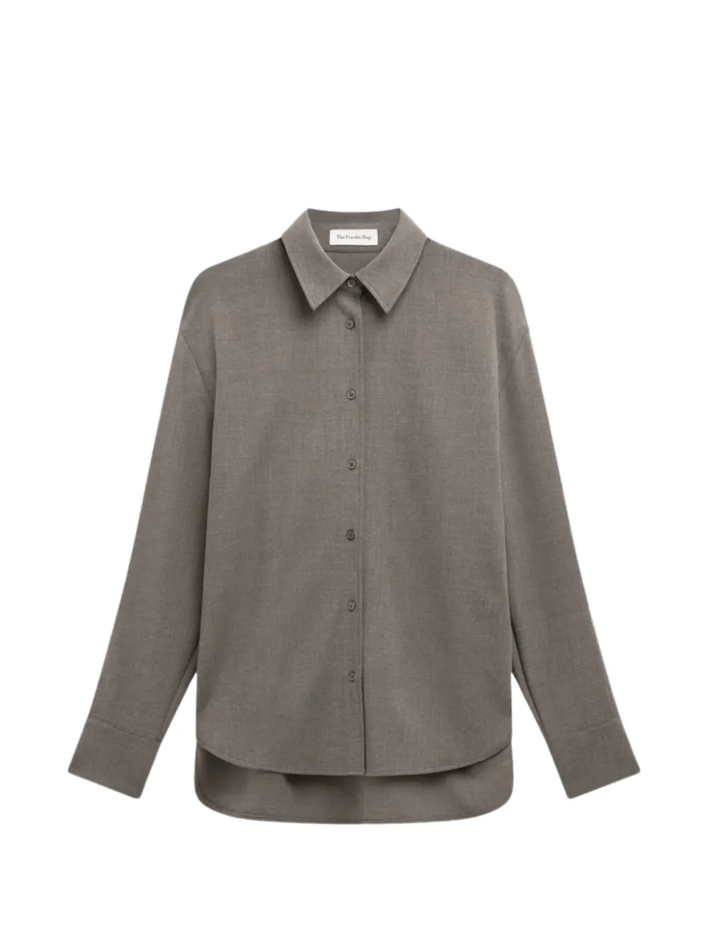 The Frankie Shop Peri buttoned collared shirt - Grigio