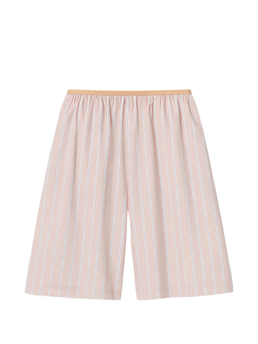 The Frankie Shop Gestreepte shorts met elastische tailleband Roze