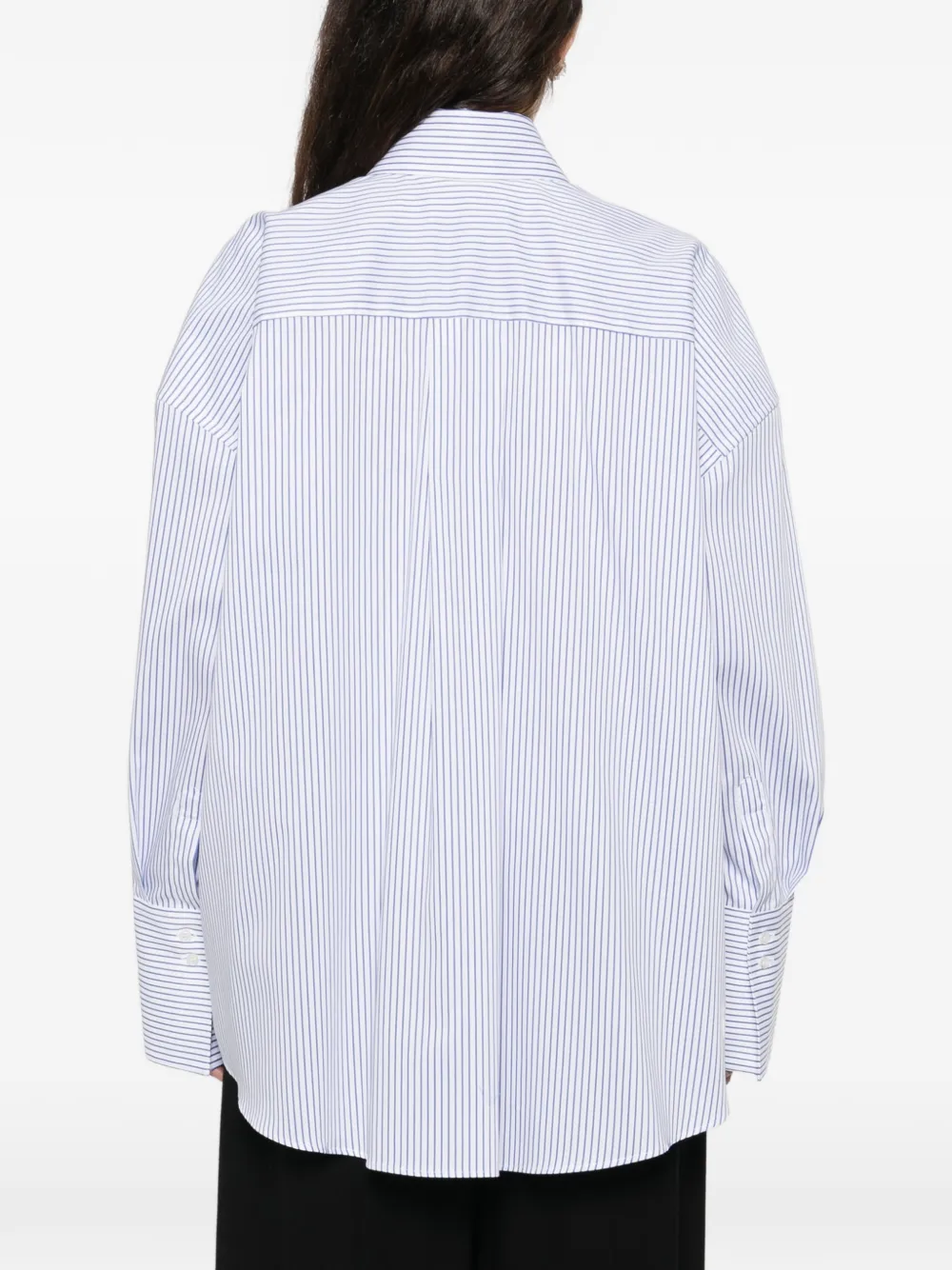Giuseppe Di Morabito blouse met gestreept logo-detail Wit
