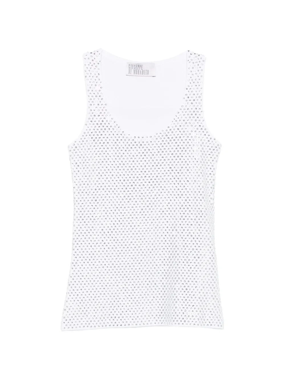 Giuseppe Di Morabito Canotta con paillettes - Bianco