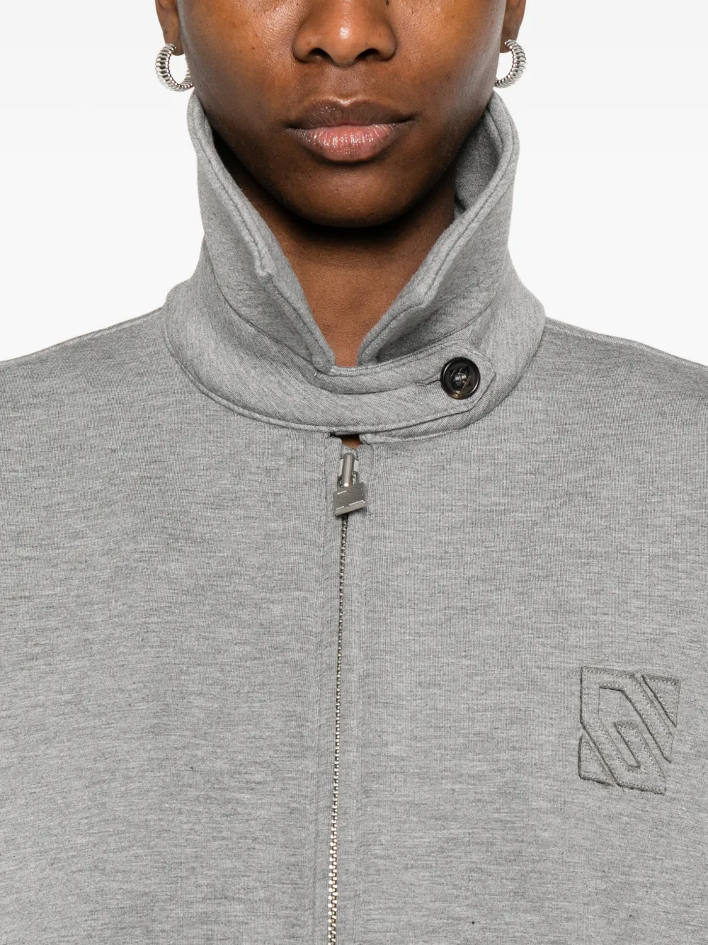 Giuseppe Di Morabito Jack met rits en logo Grijs