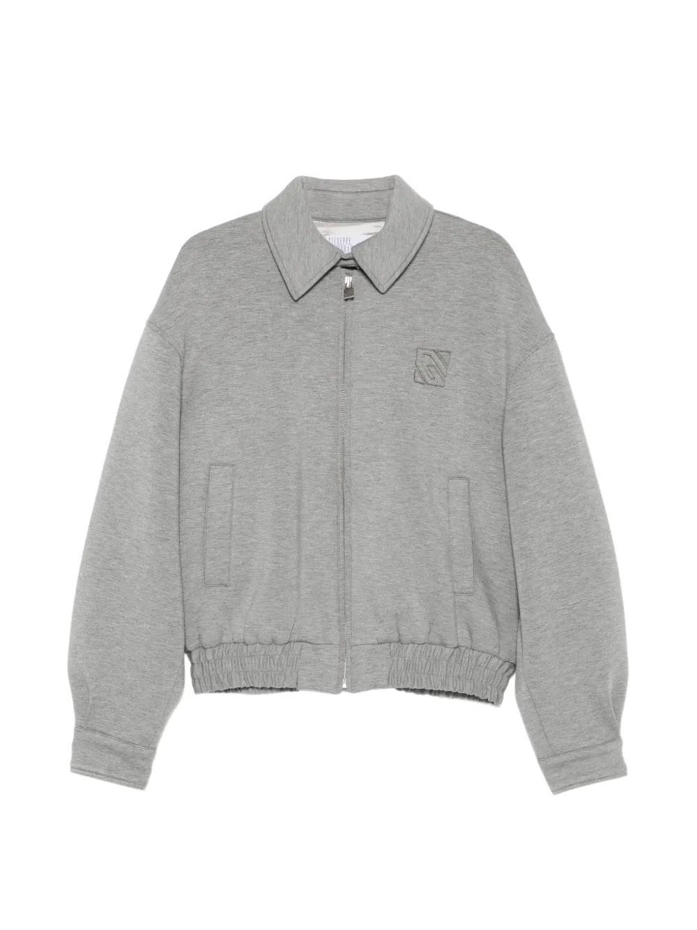 Giuseppe Di Morabito Giacca con zip e logo - Grigio