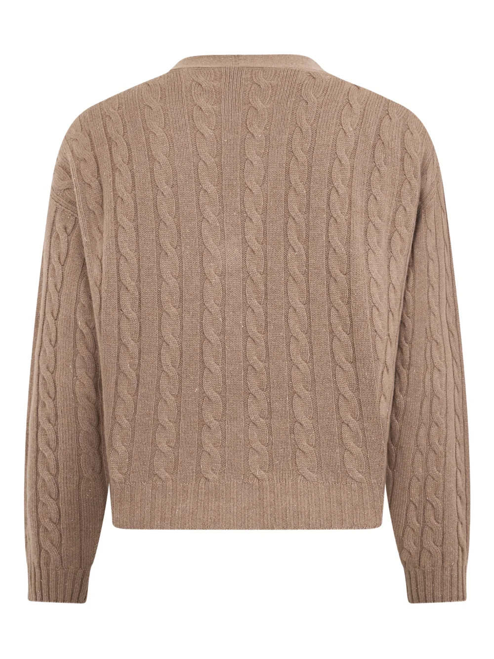  Peserico Cable-knit Button Cardigan - Neutrals 
